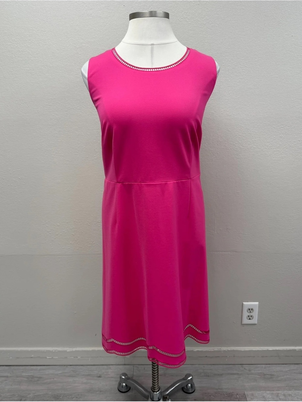 RSVP by Talbots Pink Ladder-Trim Sleeveless Fit & Flare Dress - New! - Size 22